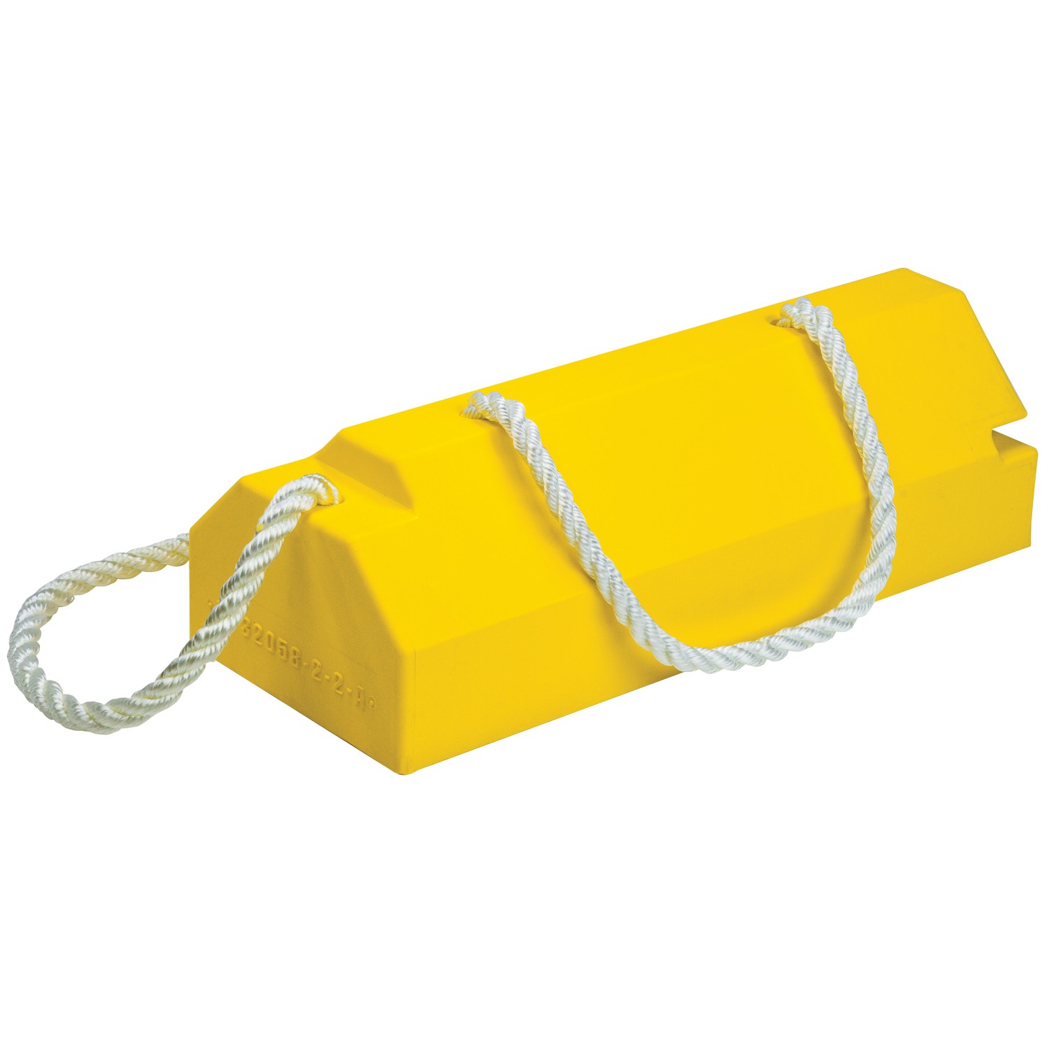 20" Single Aviation Wheel Chock with Handle and Locking Rope, Oversized Aircraft - AC6820-LR-H