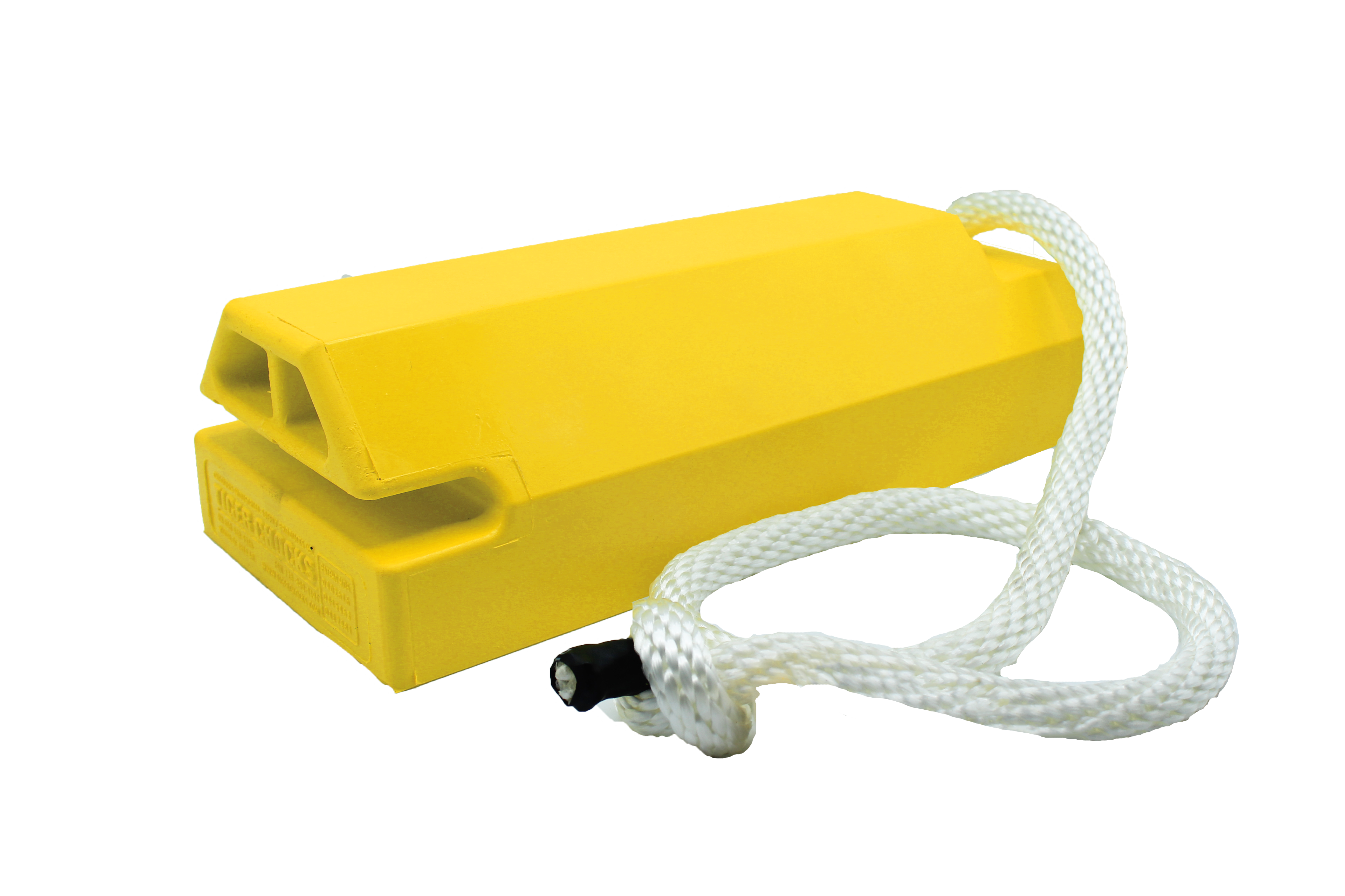 20" Single Aviation Wheel Chock for Over-Sized Aircraft with Locking Rope - AC6820-LR