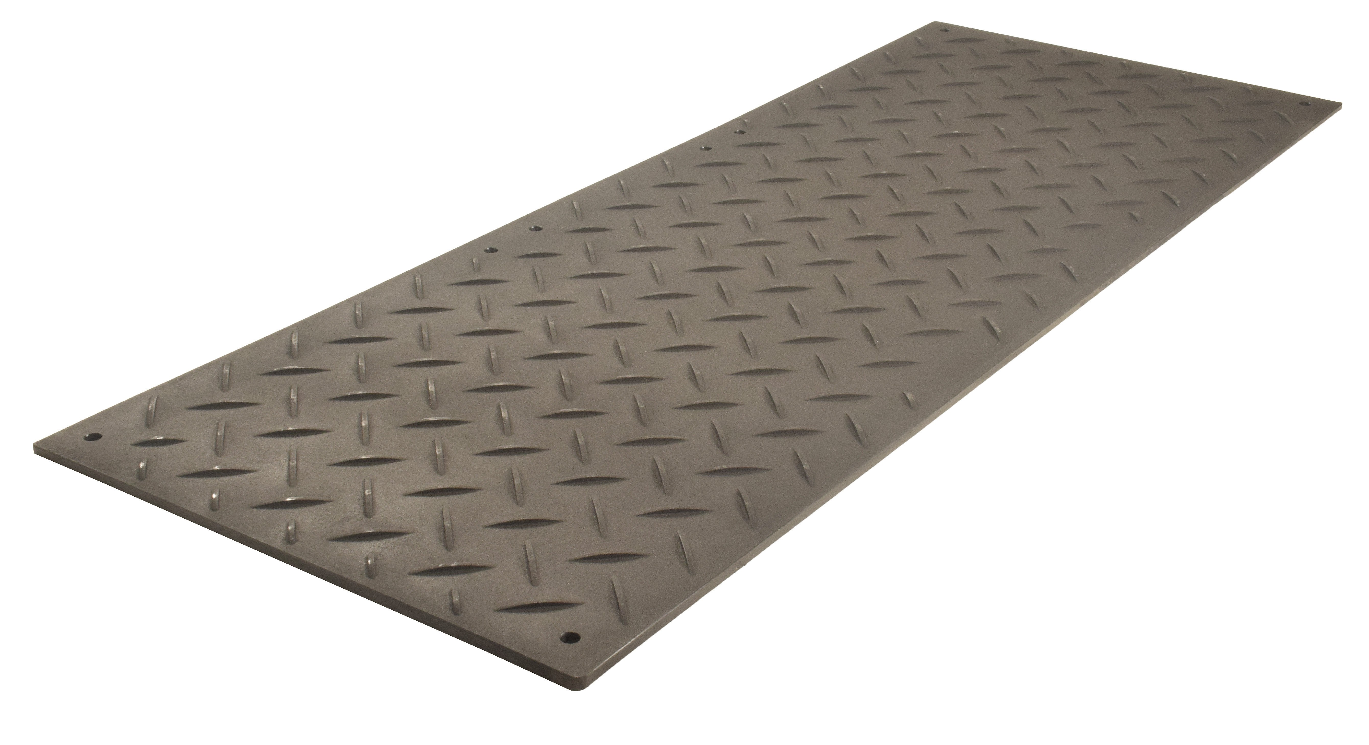 3' x 8' AlturnaMAT® Ground Protection Mat, 120 Ton Load Capacity, Black - AM38