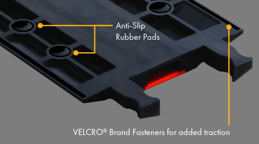 Anti-Slip Rubber Pad Traction Kit for Low Profile Standard Ramp Guard Dog® Cable Protector - CPRPKIT.75-20