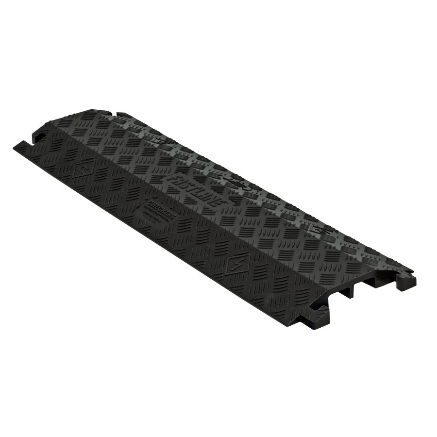 2-Channel Fastlane&reg; Drop-Over Cable Protector for 1" Cables, Black - FL2X1.75-B