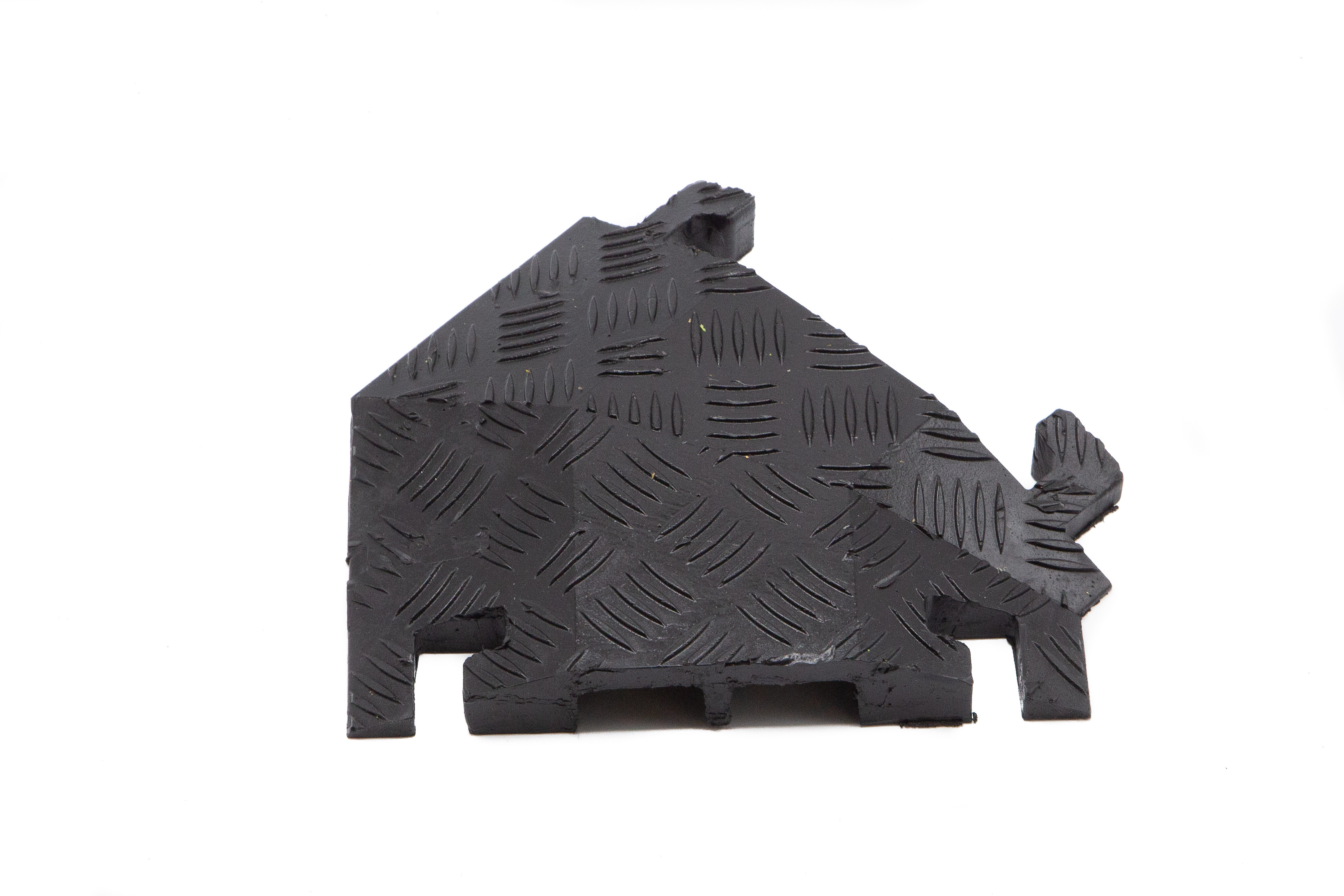 45 Degree Right Turn for FL2X1.75, 2-Channel Fastlane® Drop-Over Cable Protector, Black - FL45RT2X1.75-B