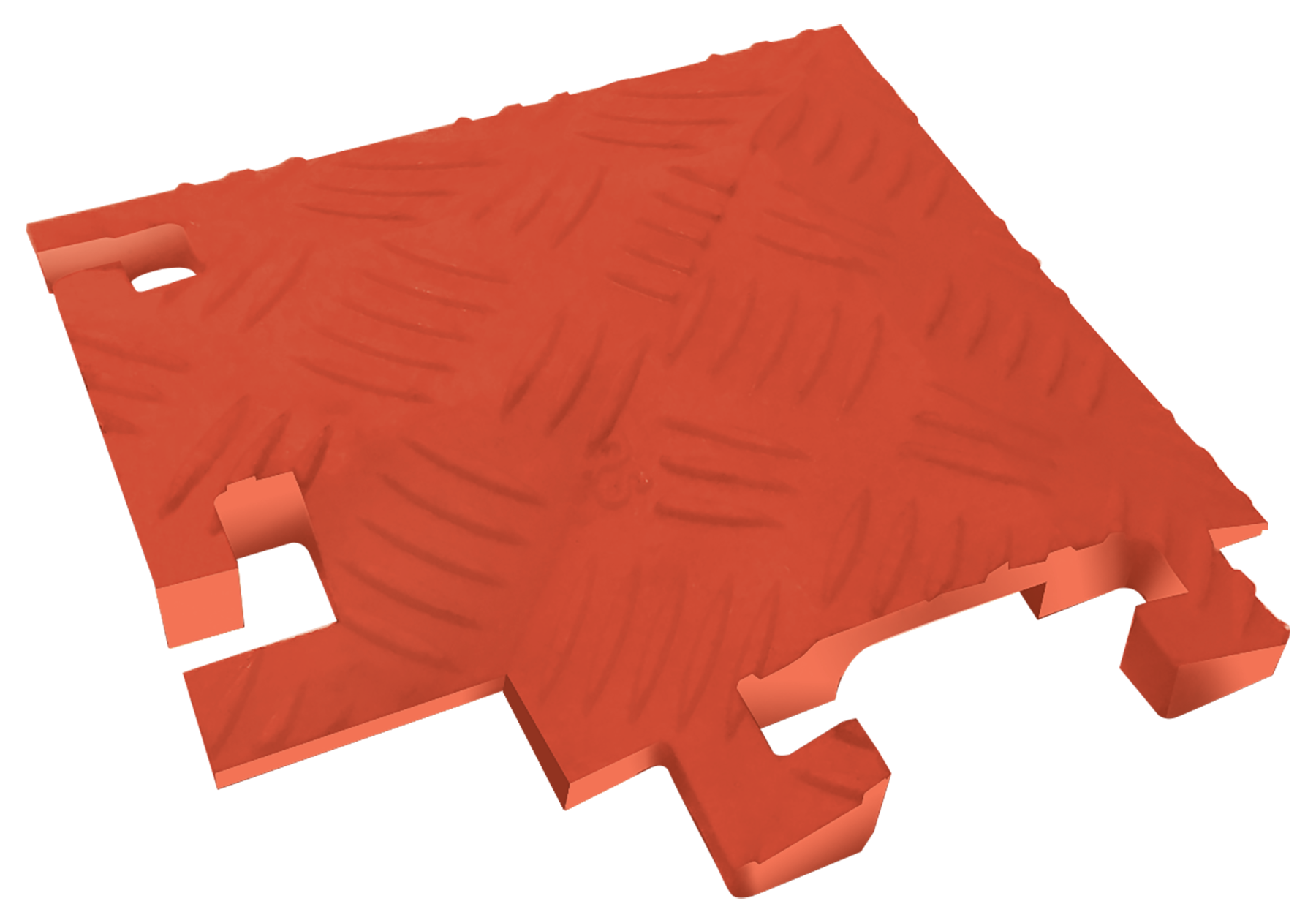 90 Degree Left Turn for FL1X4, 1-Channel Fastlane® Drop-Over Cable Protector for 1" Lines - FL90LT1X4