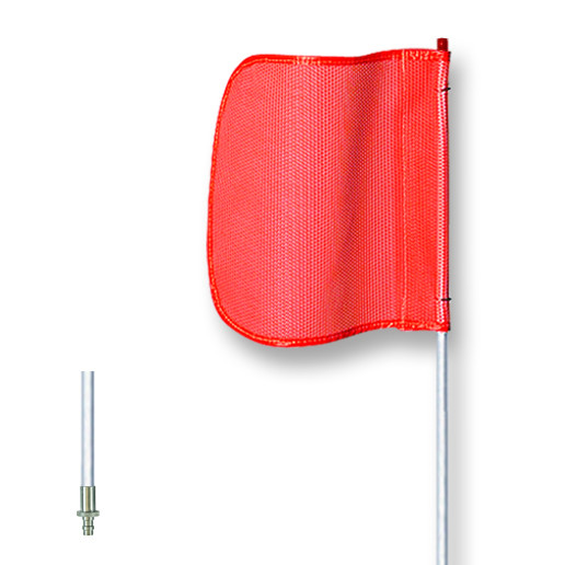 General-Purpose 6' Non-Lighted Warning Whip w/ Quick Disconnect Base 12