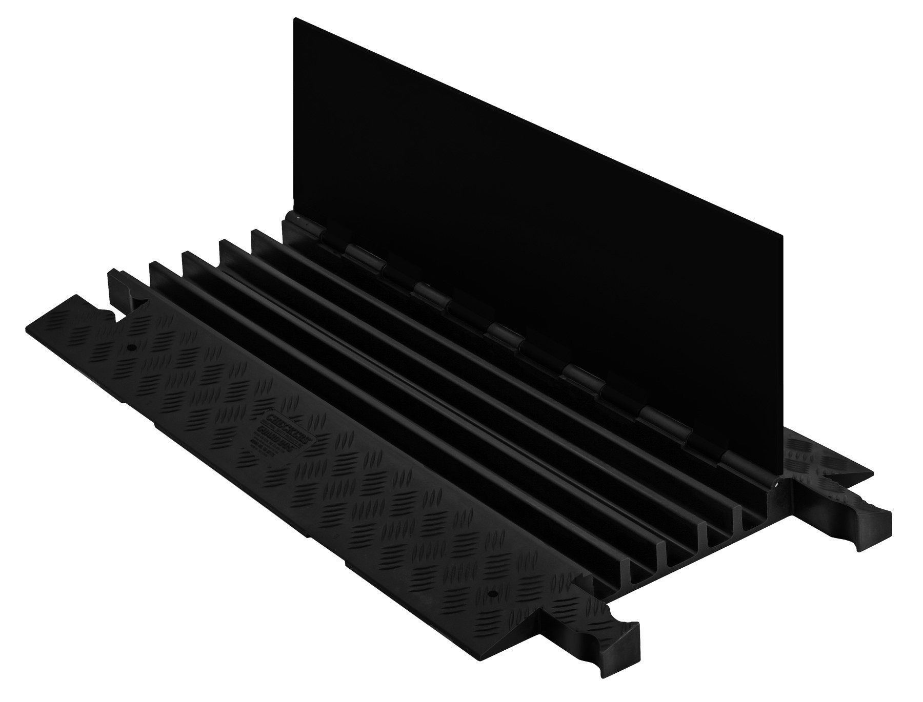 5-Channel Guard Dog® Cable Protector for 1.325" Lines, Black Lid/Black Base - GD5X125-B/B