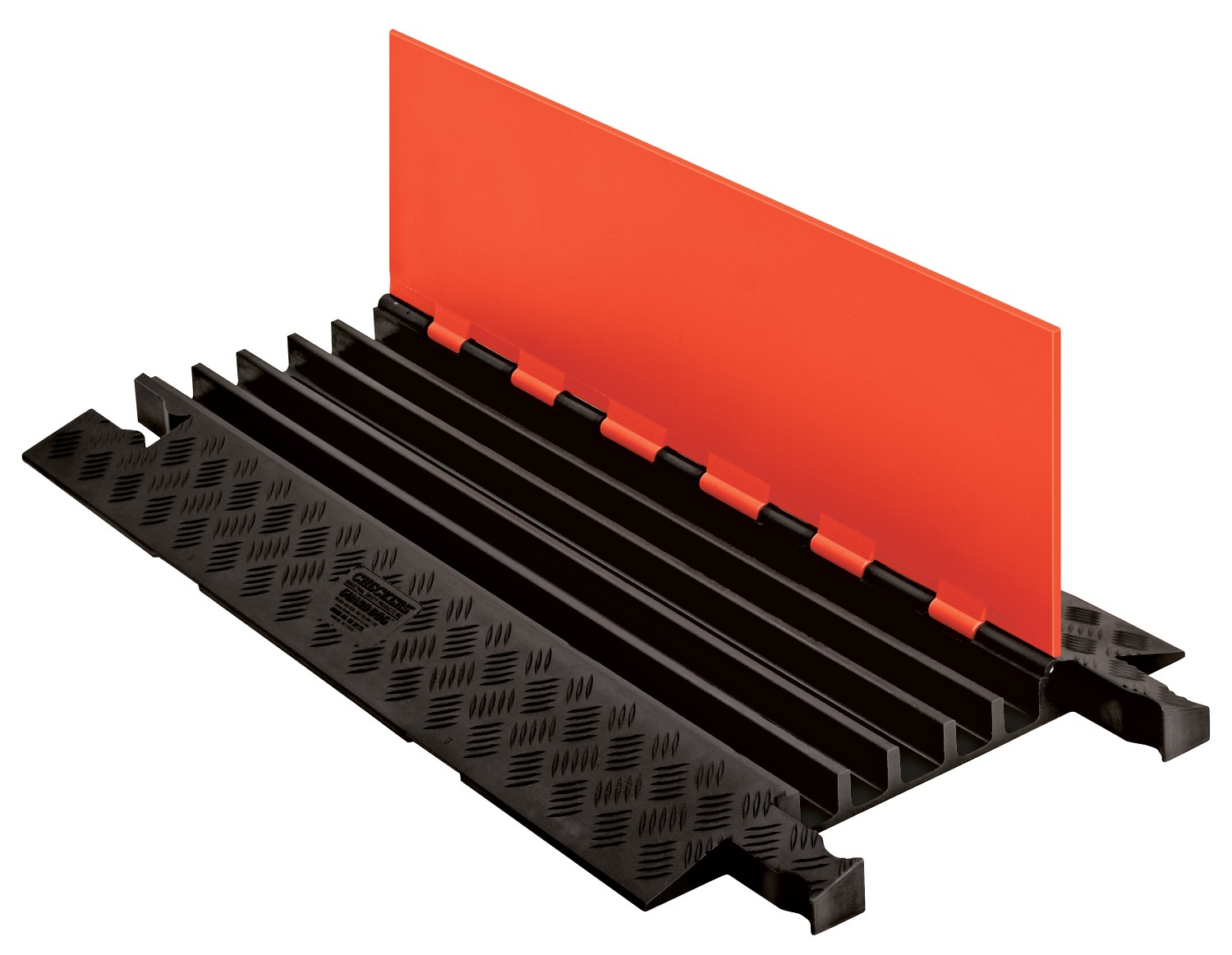 5-Channel Guard Dog&reg; Cable Protector 1.325" Lines, Orange Lid/Black Base - GD5X125-O/B