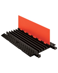 5-Channel Guard Dog® Cable Protector 1.325" Lines, Orange Lid/Black Base - GD5X125-O/B 5-Channel Guard Dog® Cable Protector 1.325" Lines, Orange Lid/Black Base - GD5X125-O/B