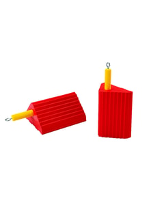 UC1400 General-Purpose Utility Wheel Chock Roped Pair UC1400 General-Purpose Utility Wheel Chock Roped Pair