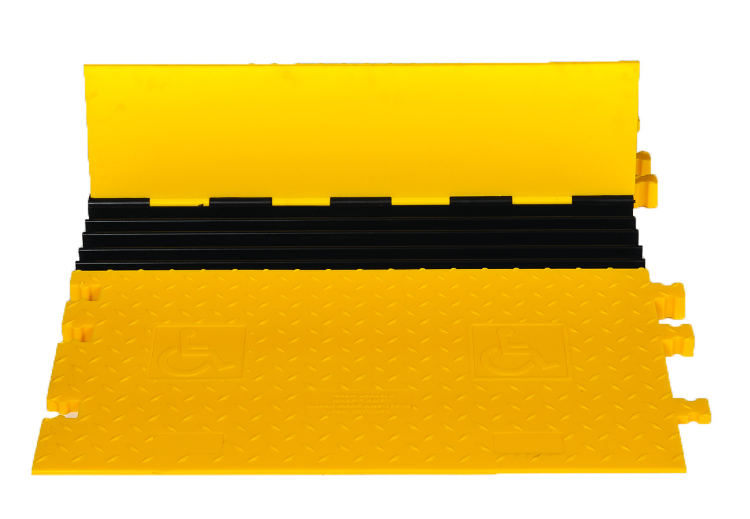 Kit 3, 5-Channel Yellow Jacket&reg; AMS&reg; Modular Accessibility Ramp System, ADA Cable Protector for 1" Lines - WSA-125-KIT3-HS