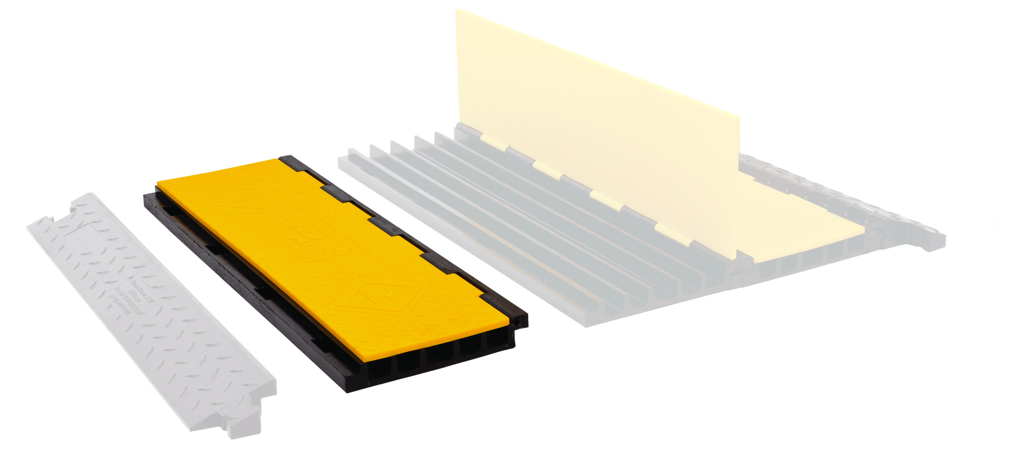 Center Section for 5-Channel Yellow Jacket® Heavy-Duty Cable Protector AMS® System - YJ5-125AMSCTRYB
