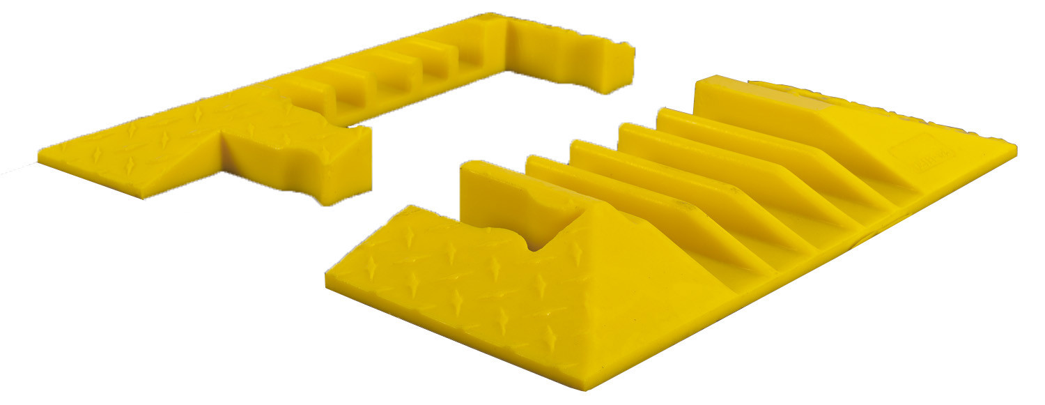 End Caps for YJ5-125-Y/B, 5-Channel Yellow Jacket® Cable Protector - YJ5EB-125-Y