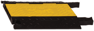 Male Interconnect for 5-Channel Yellow Jacket® AMS® Modular Accessibility System, ADA Cable Protector for 1.25" Lines - YJ5I-125-M-Y/B