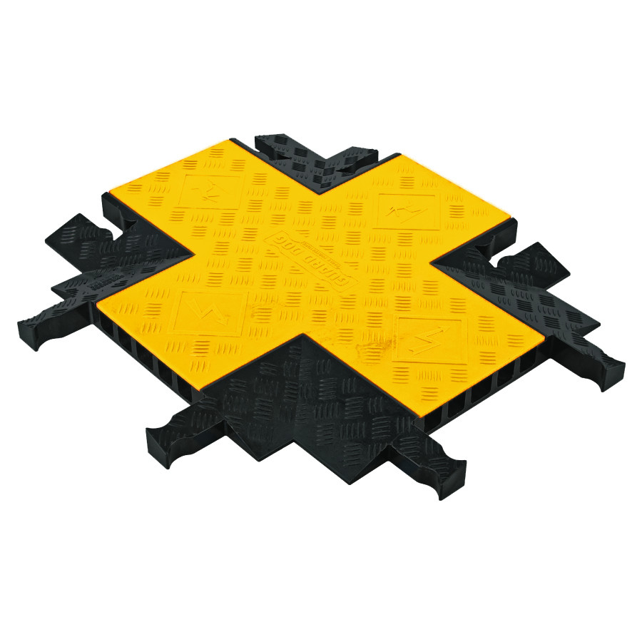 4-Way Cross Section for YJ5-125-Y/B, 5-Channel Yellow Jacket® Cable Protector - YJ5X-125-Y/B