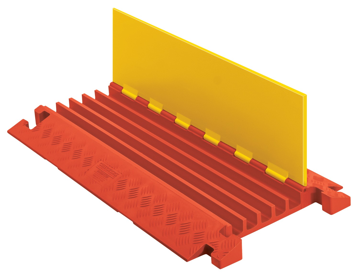 5 Channel Cable Protector -  1.35 Inch Cables - Checkers - CP5X125-Y/O
