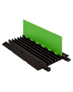 5-Channel Guard Dog® Cable Protectors for 1.325" Lines, SafeRay™ Hi-Viz Green Lid/Black Base - GD5X125-FLG/B 5-Channel Guard Dog® Cable Protectors for 1.325" Lines, SafeRay™ Hi-Viz Green Lid/Black Base - GD5X125-FLG/B
