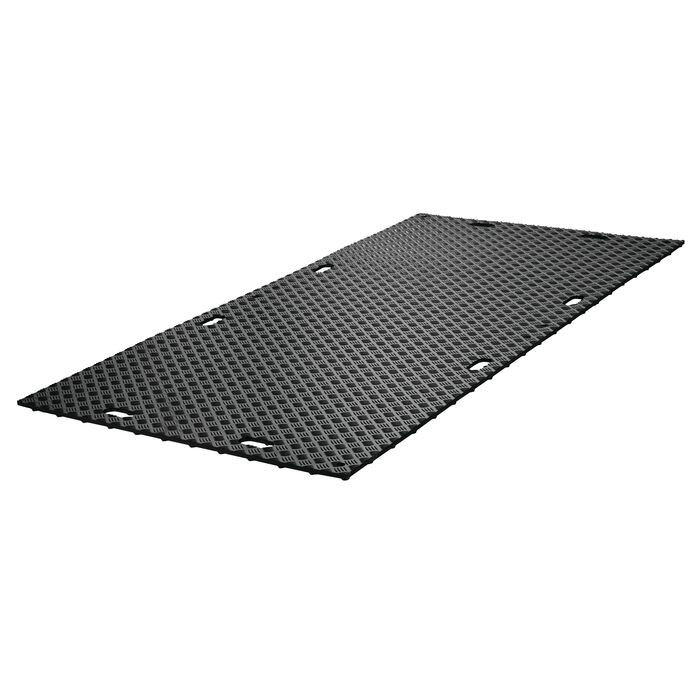 4' x 8' MambaMAT&reg; Composite Mat for Ground Protection, 95 Ton Load Capacity, Black - MM48