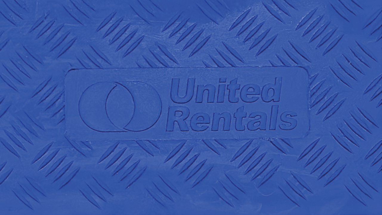Checkers custom cable protector for United Rentals
