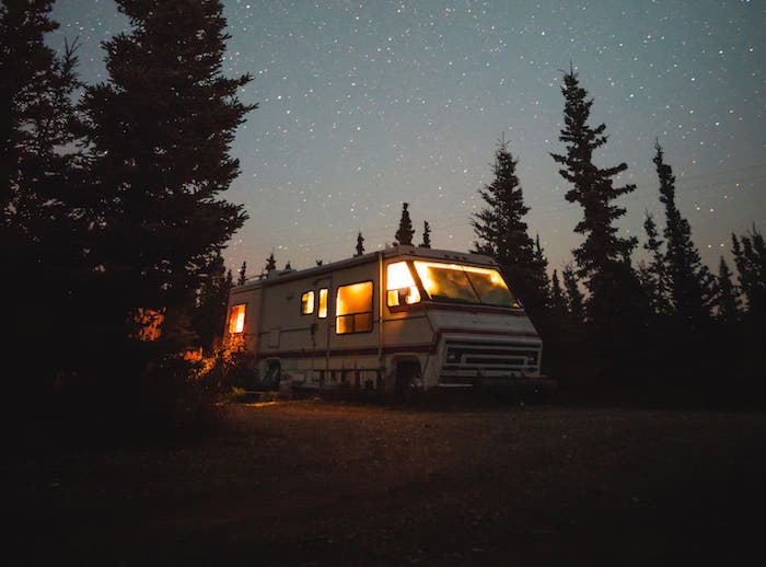 Campign RV at Night