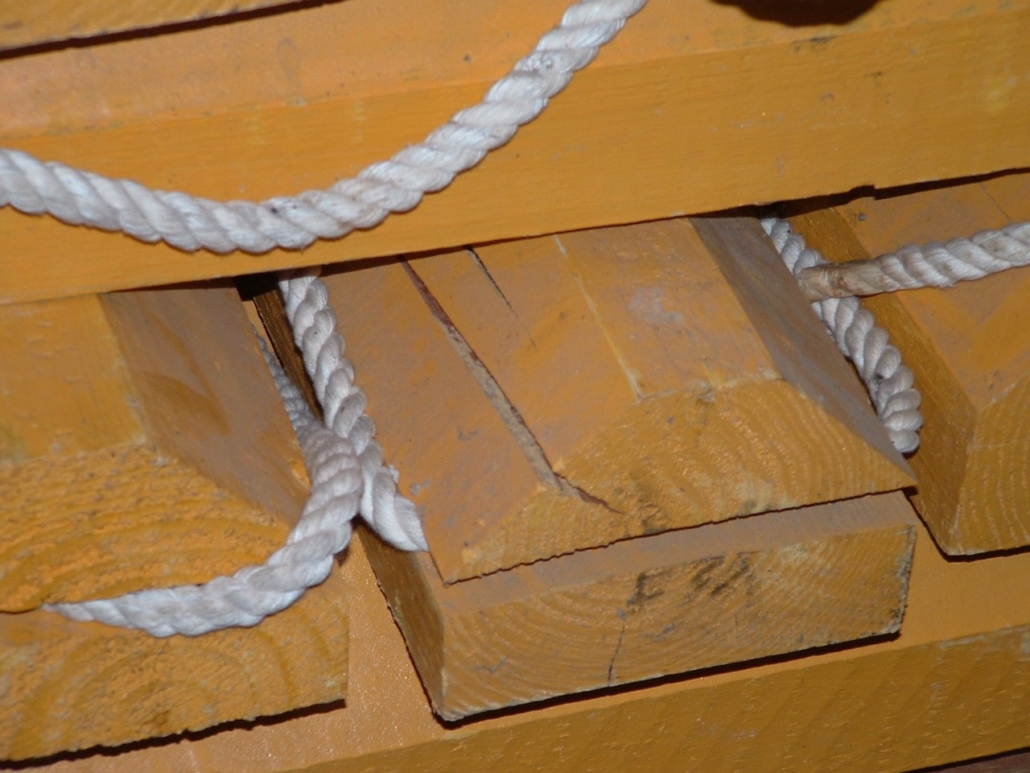 Wood is not a good wheel chock material option as it splinters easily.